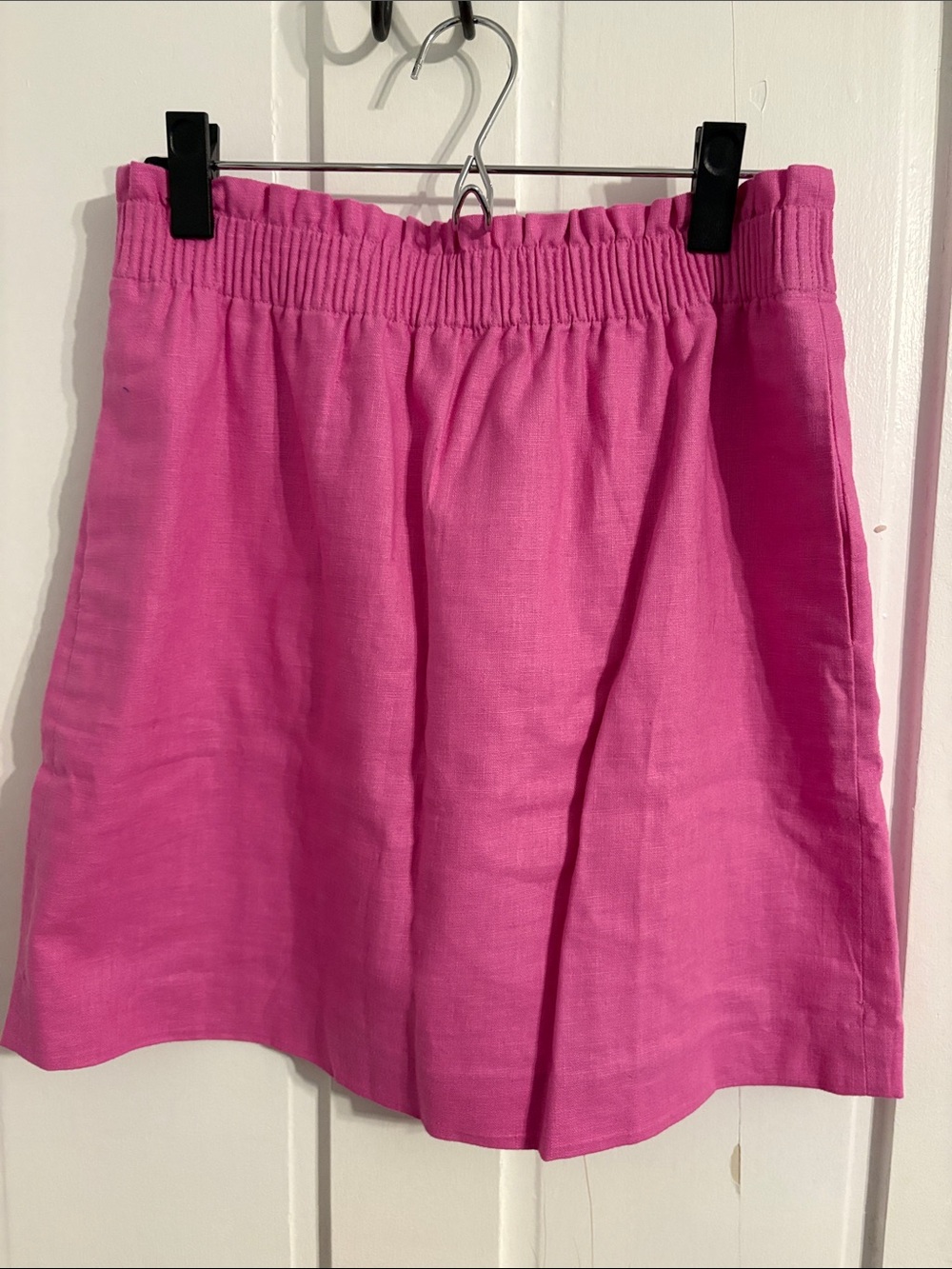J. Crew Pink Elastic Waist Mini Skirt